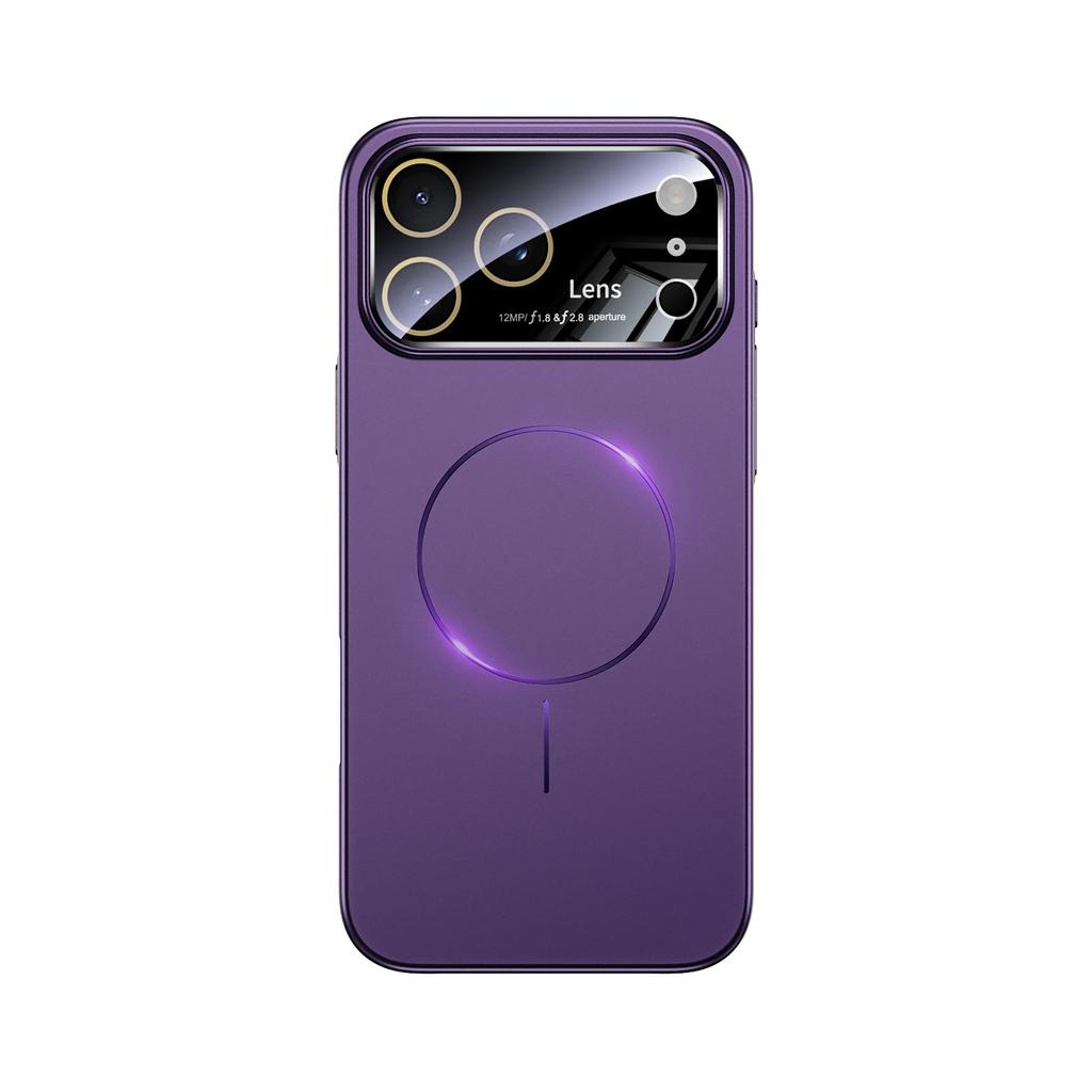 Magnetic Wireless Charging Colorful Case for iPhone 17 16 15 14 13 Pro Max Plus 17Air Skin Feel Large Window Lens Protect Cover