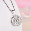 925 Sterling Silver Moon Necklace Pendant Zircon For Women Fashion Exquisite Student Girlfriend Jewelry Accessories Heart GiftGood Product