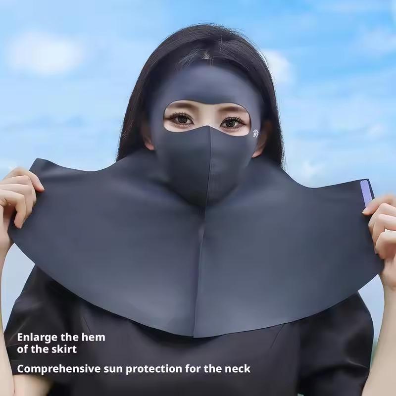 1-10PCS 3D Ice Silk Sun Face Mask Women UV Protection Cooling Breathable Dustproof Balaclava for Outdoor Sports Cycling
