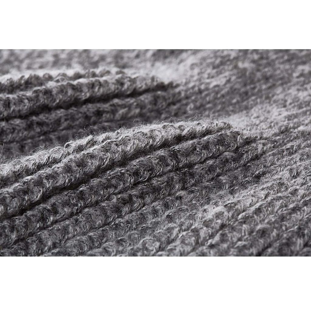 Cogit Gorgeous Knit Scarf, Ash Gray, 38cm Neck Circumference, Easy to Wear, Warm, Compact