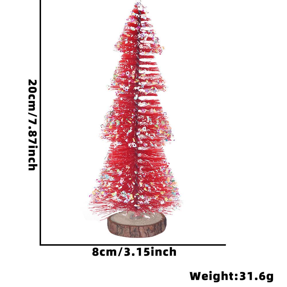 Mini Christmas Elegant Tree Decor Charming Star Shape Design Tabletop Display For Joy Holiday