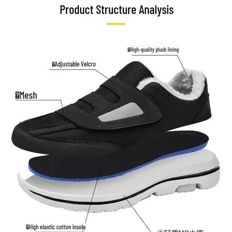 Winter Warm Bunion & Diabetic Shoes for Swollen Feet – Unisex, Extra Wide, Plus Size, Post-Op & Elderly Friendly