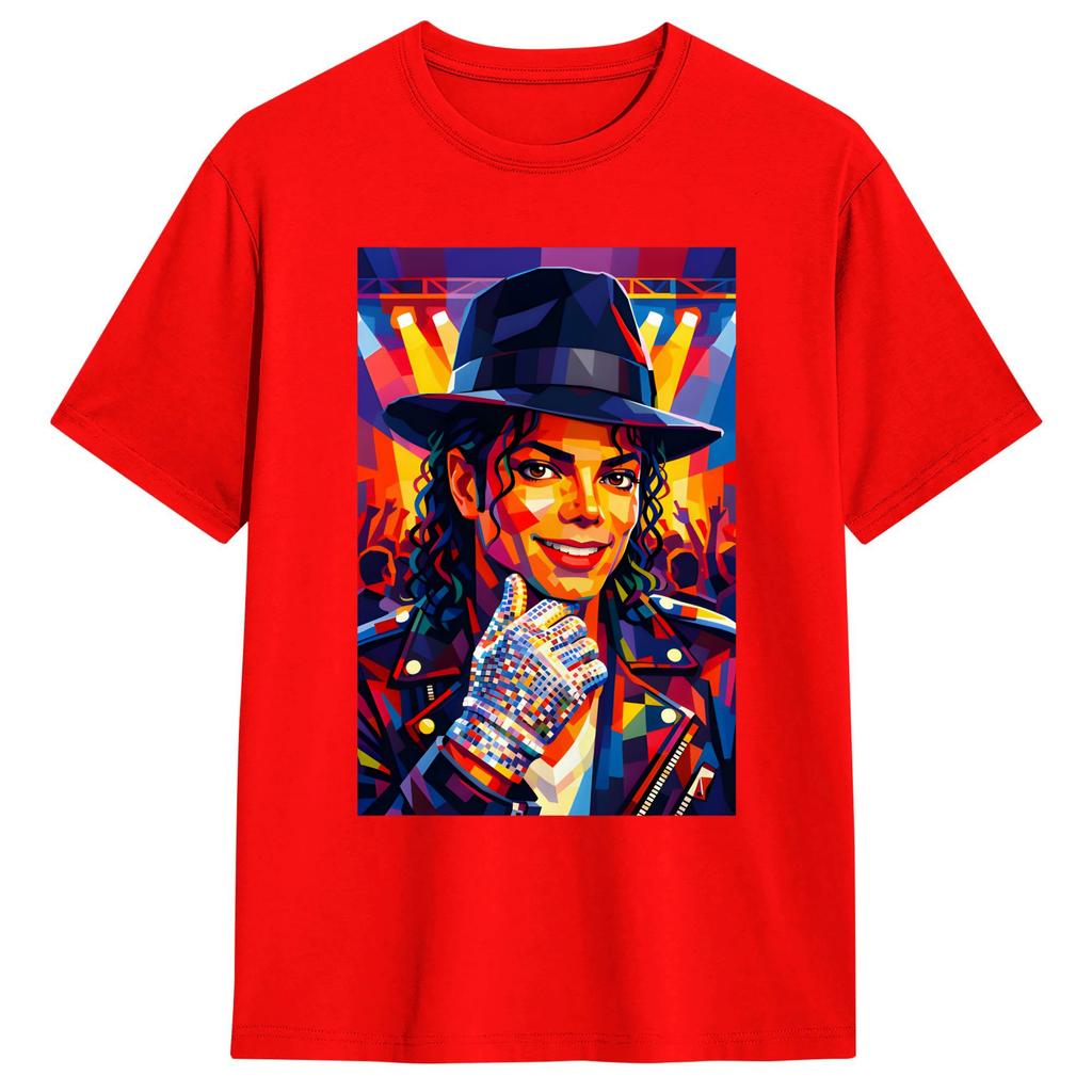 MMichael JJackson in wpap design art TShirt Summer Classic TShirts 100 Cotton Trending Tee Shirt For Unisex Print Clothes