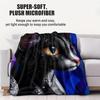 Adorable Cat Artistic Style Pattern Flannel printed blanket suitable for all seasons suitable for living room office sofa travel