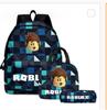 Student Schoolbag Cartoon Backpack Set 3D Digital Printing Backpack