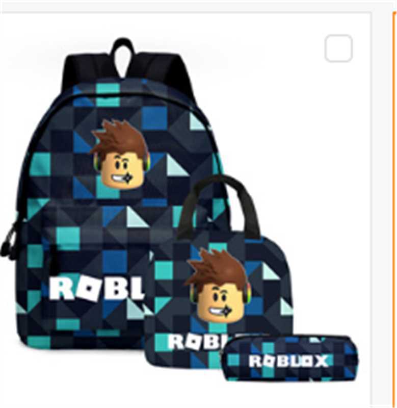 Student Schoolbag Cartoon Backpack Set 3D Digital Printing Backpack