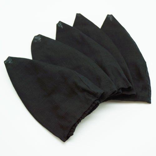 Black Gauze Inner Cap, Size LL 60cm - 63cm, Wig Base, 100% Cotton, for Full Head Wig Removal and Alopecia Areata, Lightsfor
