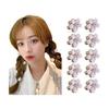 ALLMIRA Hair Clip Mini Flower Set of 10 Vance Clip Small Kamidome Clip Cute Hair Clip Hair Pin Small Adult Cute Hair Clip Hair Accessory