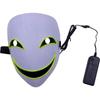 Kreative Led Halloween Clown Glow Maske Weiß Grün Blau Rot Weinen Lächeln Clown