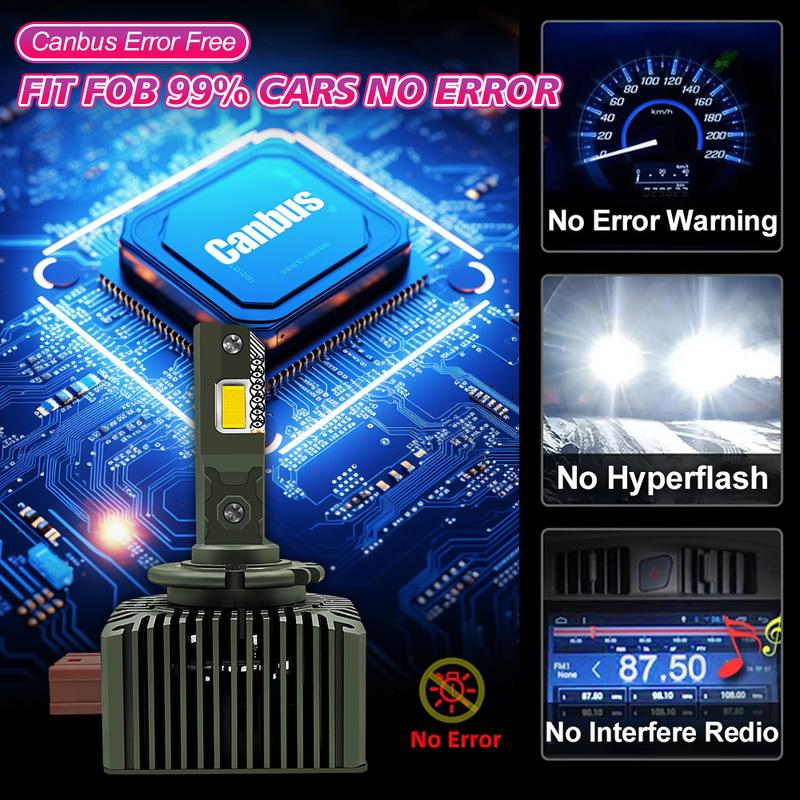 Car Headlight D1S LED Canbus Light Bulbs 50000LM Replace HID Lamp For Mercedes Benz S Class W221 2007 2008 2009 2010 2011 2012