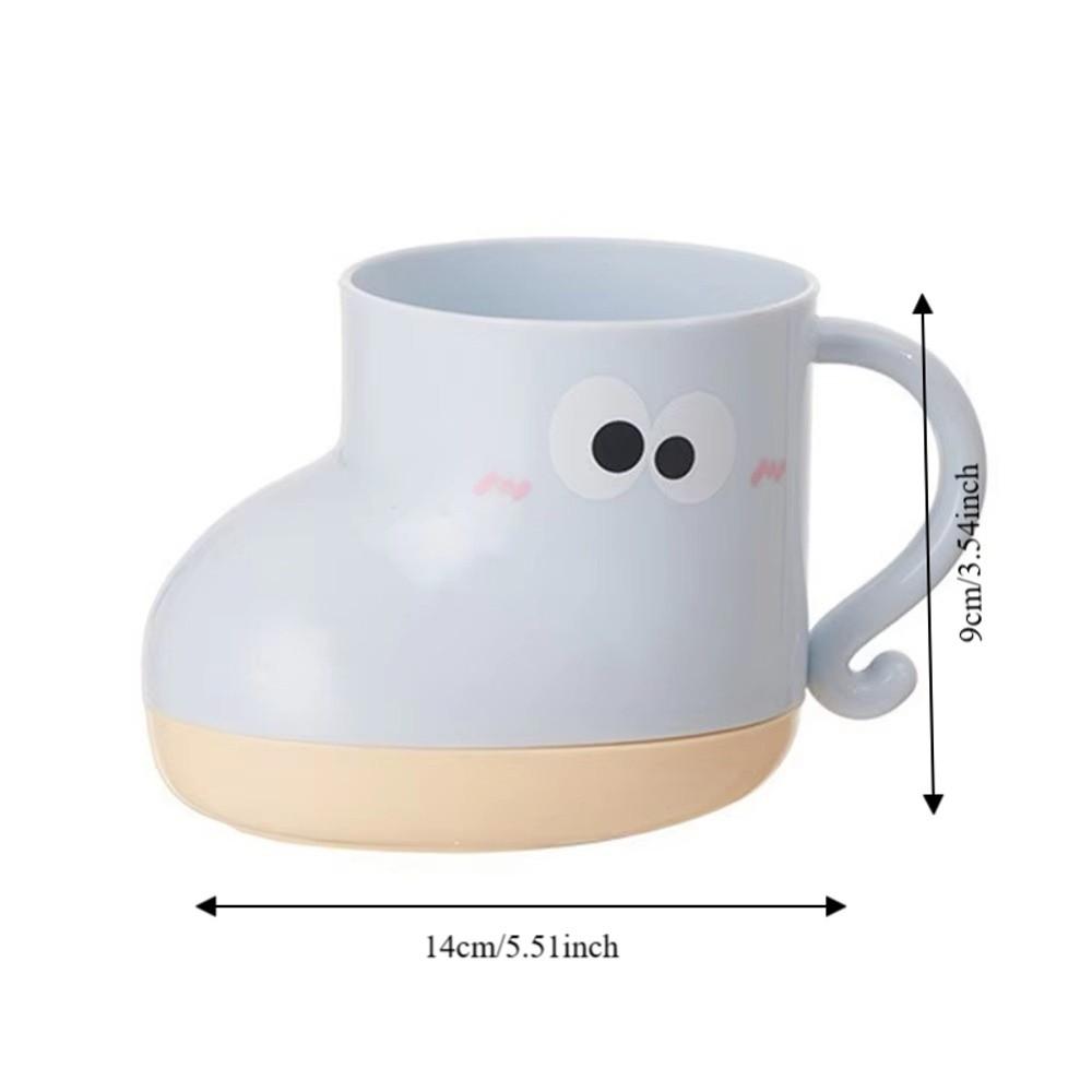 Cute Shoe Shape Brush Cup Toilet Cup Children Couple Toothbrush Cup Patchwork Plastic Student Mouthwash Cup Student