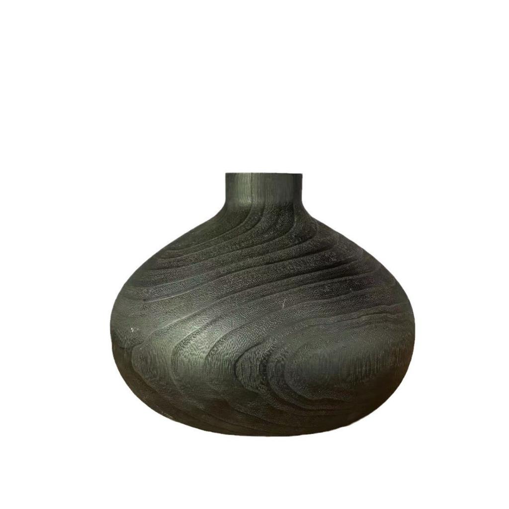 Praktische dekorative Vase aus Paulowniaholz, vielseitiges Wohnaccessoire und stilisierter Akzent