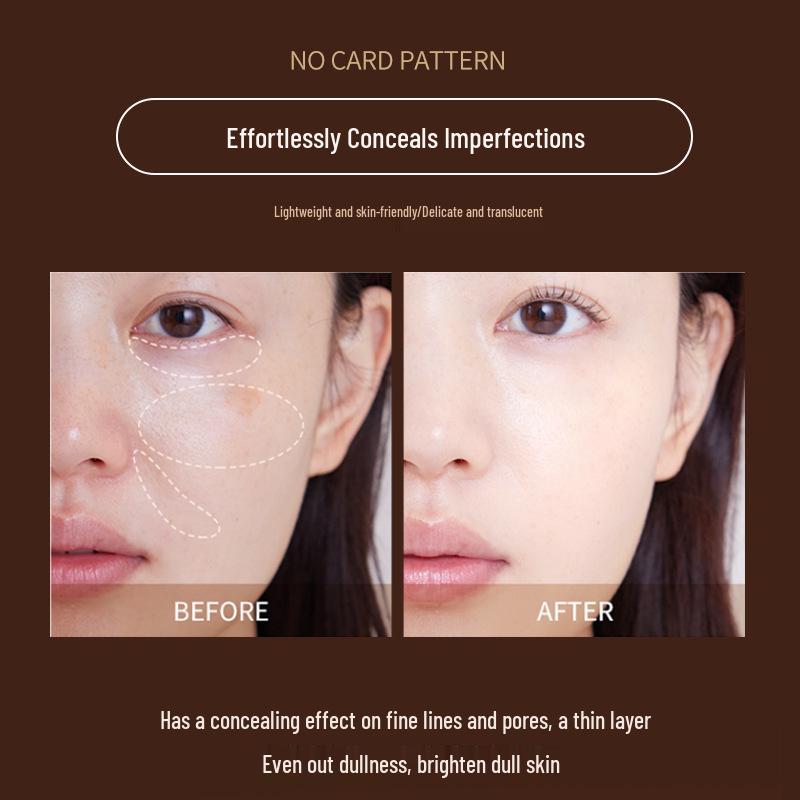 QXQY Soft Touch Three-Color Concealer for a Flawless Base - Corrects Uneven Skin Tone, Dark Circles, and Acne Marks.