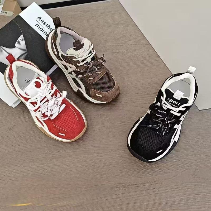 Fashion Versatile Casual Shoes for Women's Autumn New Thick Soles Increase Sports Temperament