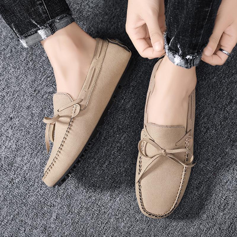 Fashion Trend Suede Men Casual Shoes Breathable Comfort Slip-on Mens Driving Shoes Fashion Men Lazy Shoes Luxury Brand Loafers Moccasins