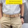 Long Genuine Leather Belt Zinc Zinc Alloy Jeans Waistband Adjustable Men Wide Belt  Ornament