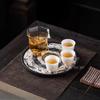 Dunhuang Mural Tea Tray Circular Chinese Style Dry Foam Trays Household Lotus Tea Tray Teaset Tray Tea Ceremony Accessories