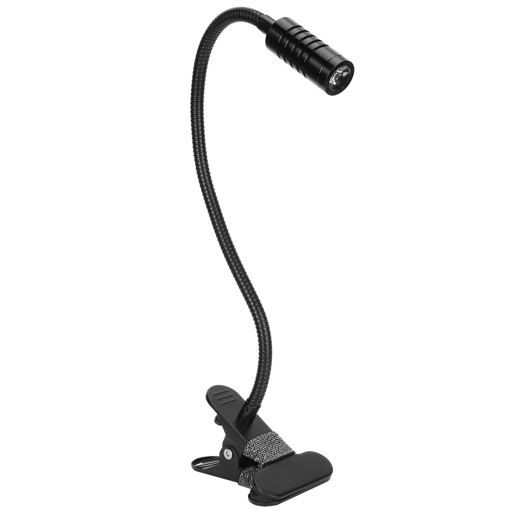 Student Reading Clipon Light 360 Degrees  Flexible Neck Lamp USB Power Supply Clamp Light