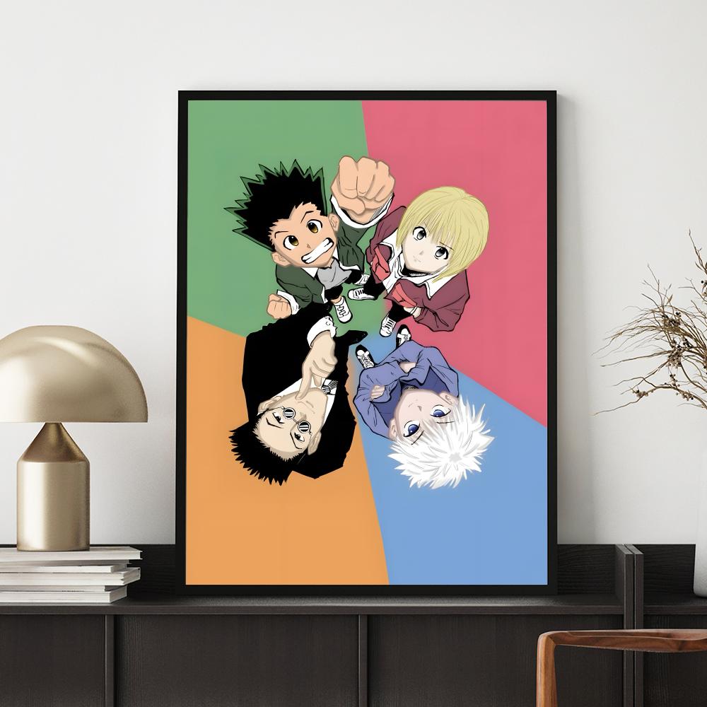Stylish Hhunterxhunterful Poster Waterproof Self-Stick | Durable Decor | Ideal For Bedroom, Kitchen & Entryway
