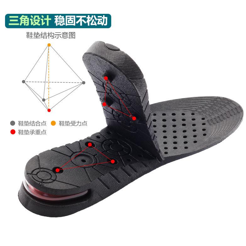 Heightincreasing Cushion Insole Air With For Men And Women Providing Invisible Comfort And Support While Reducing Strain During Sports