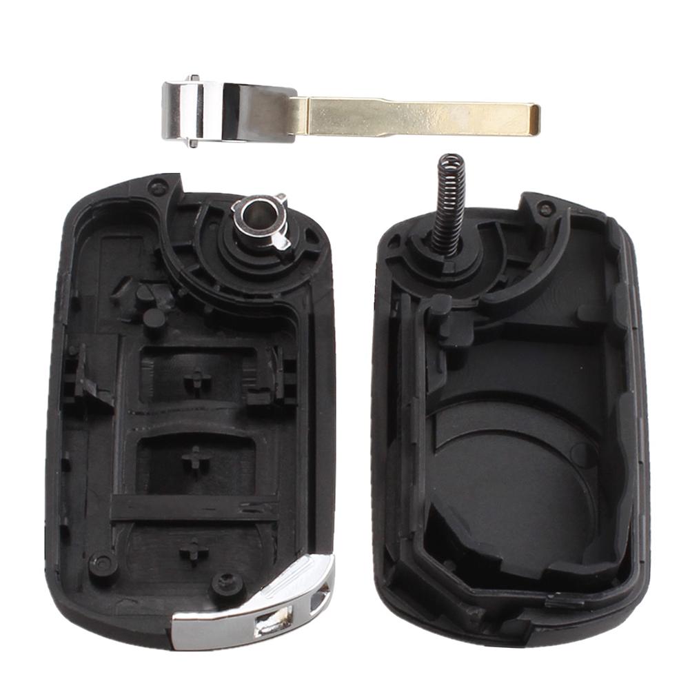 3 Button Folding Key Shell Case for Land Rover Range Rover Sport LR3 Discovery 3
