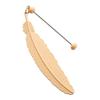 Feather Bookmarks Beadable Book Mark Metal Feather Book Page Holder for Book Lover Reader Teacher Student Gift