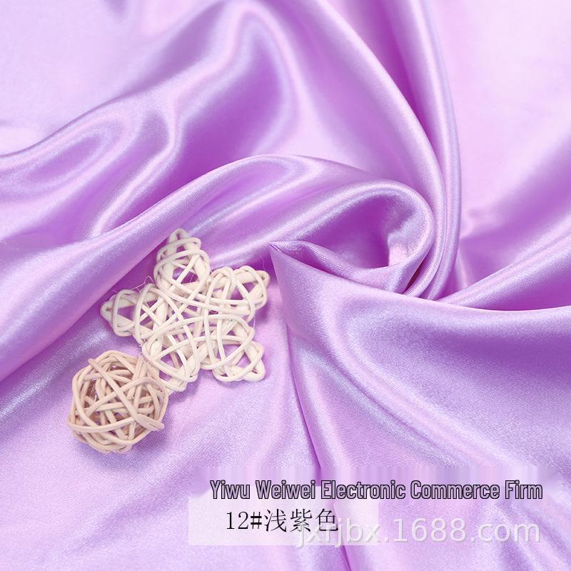 Plain Glossy Imitation Silk Satin Fabric for Clothing, Lining, & Decoration