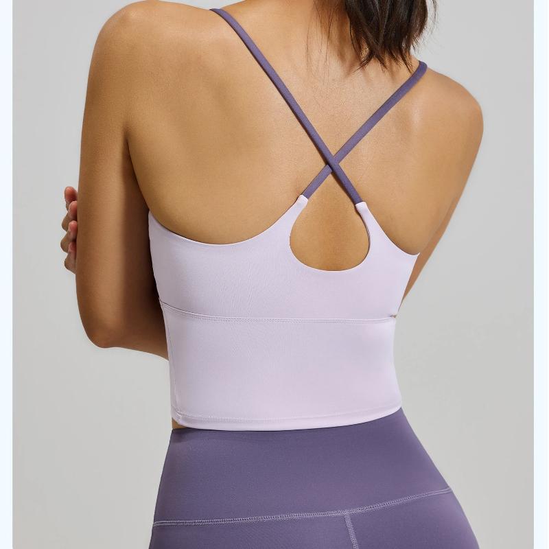 Breathable Sports Bra Shockproof Crop Top Anti-sweat Fitness Top Women Seamless Yoga Bra Sport Vest Gym Workout Top