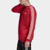 Adidas Hanorac cu 3 dungi Originals Crewneck Bărbați Topuri Roșu FM3761