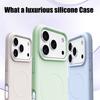 Support Magnetic Wireless Charging Silicone Case for iPhone 17 16 15 14 13 12 11 Pro Max Soft Shockproof Cover for 14 15 16 Plus