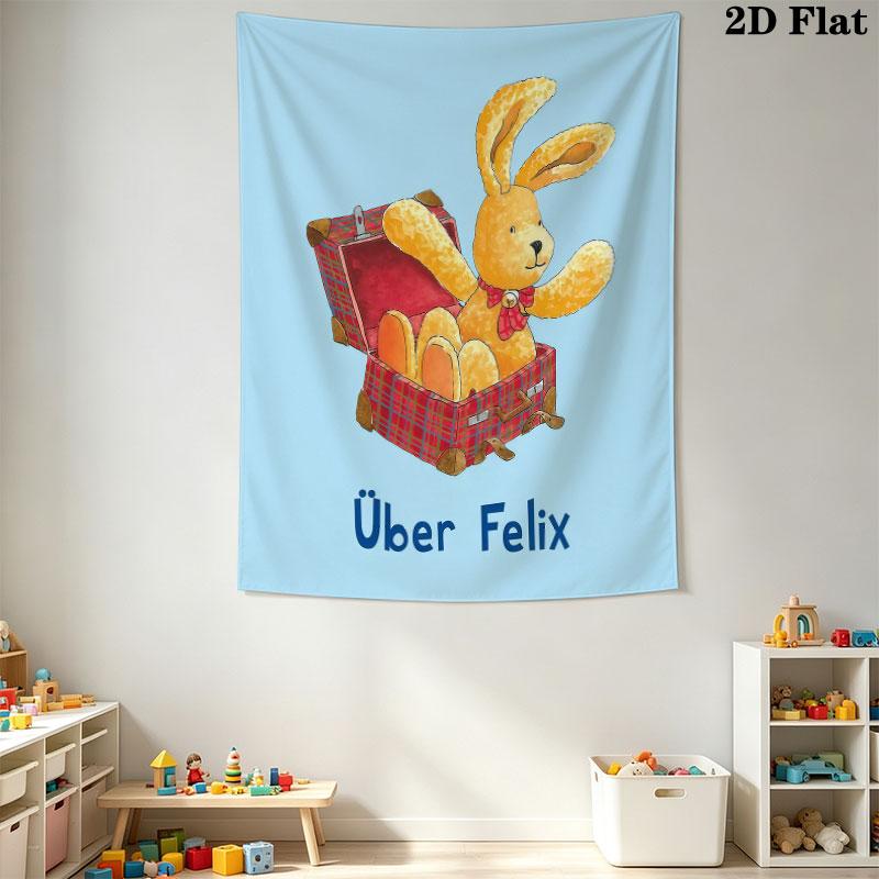 Felix Zirkus (2) Wandteppich Ästhetisches Wandbehang Gedruckter Stoffdecke Dekorative Wandteppiche für Schlafzimmer Wohnzimmer Heimdekoration