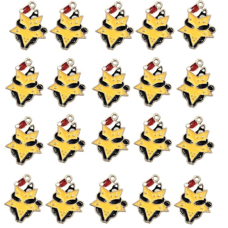 20pcs Cartoon Cats Charm for Seasonal Jewelry Making Necklace and Bracelet Pendant Stylish Handmade Keychain Accessories
