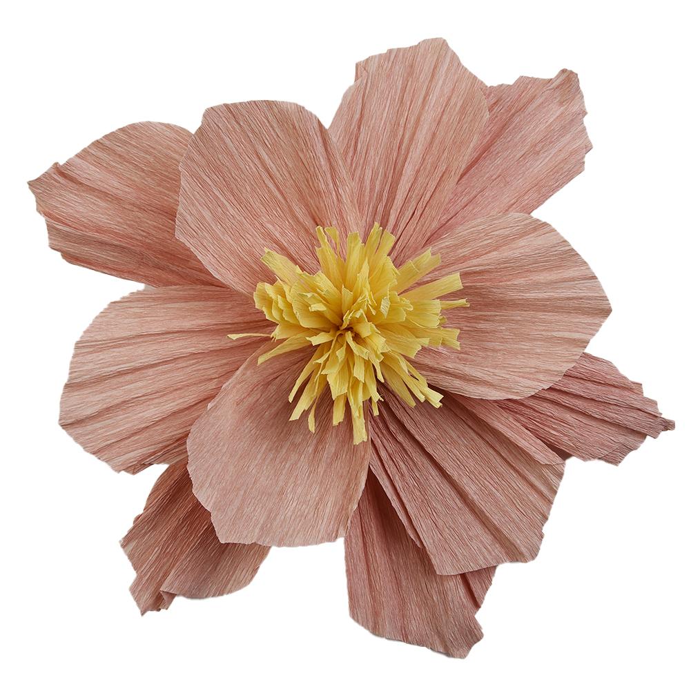 Flowers Paper Flowers Wedding 2Pcs/Set 30cm Birthday Bold Colors Bright Crepe Paper DIY Folded Storage for durable
