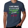 I JUST WANT TO WORK IN MY GARDEN AND DRINK WINE TShirt Casual Light Summer Short Sleeve Top