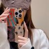 Capa de Celular Coreana Quatro Cores Padrão Leopardo Casal para iphone 17 Pro Max 16 14 7 Plus 16e 8 X XS 12 15 13 Pro 11 XR Capa