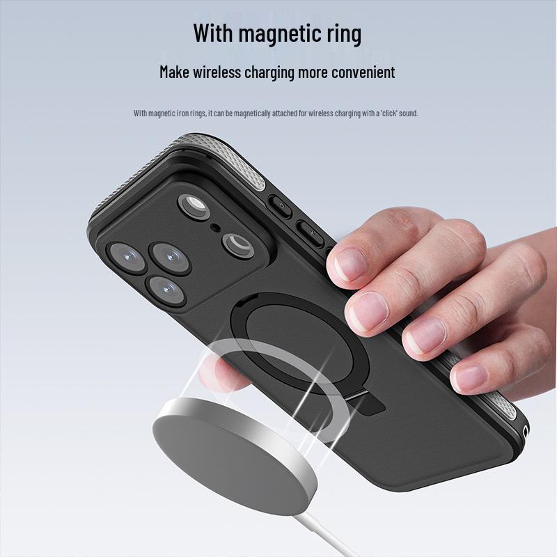 TB Series iPhone 17 Waterproof Case with Magnetic Stand and Drop-Proof Full Coverage.