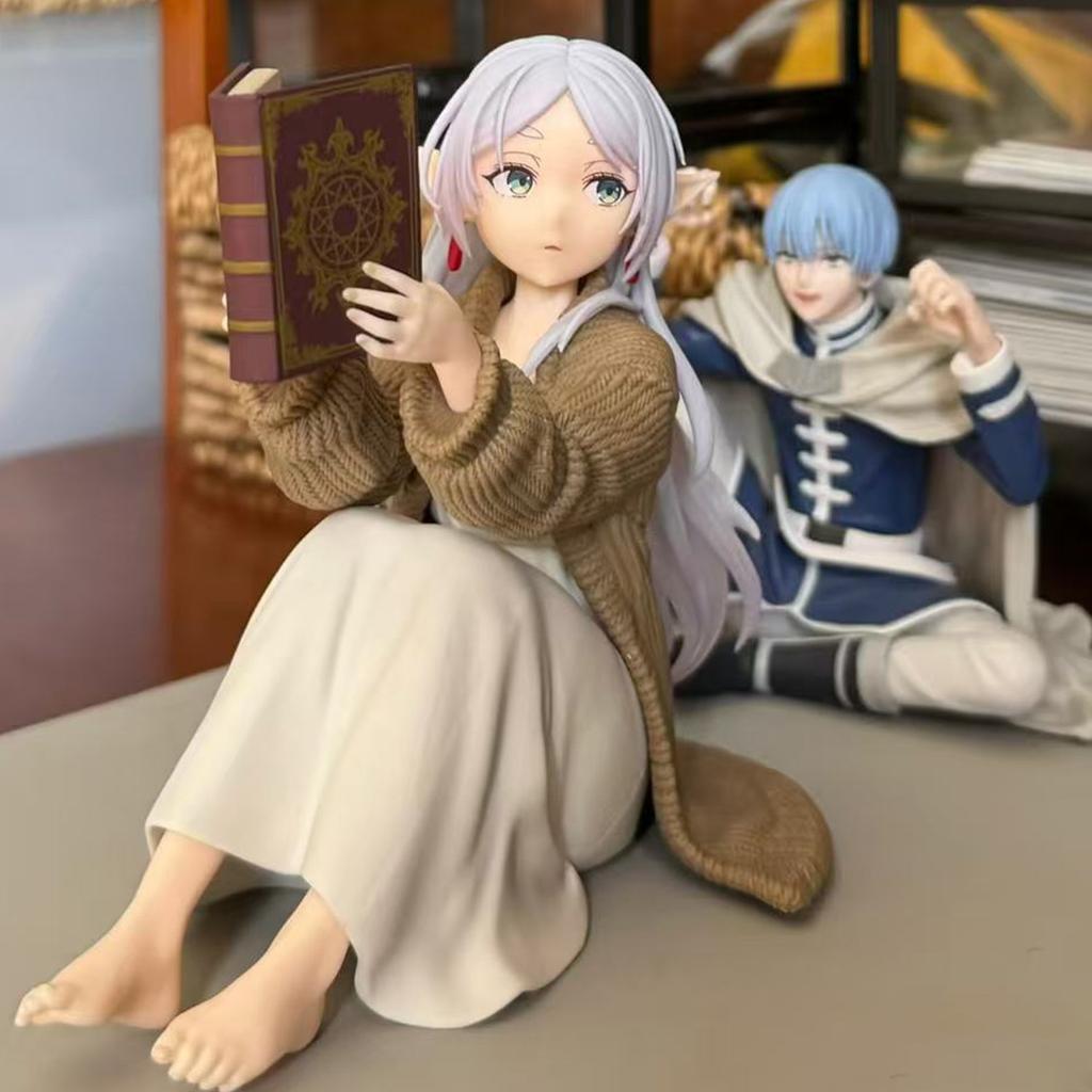 Hot 12Cm Frieren Beyond Journey'S End Frieren Anime Figure Desktop Cute Night-Suit Frieren Action Figure Figurine Model Doll Toy