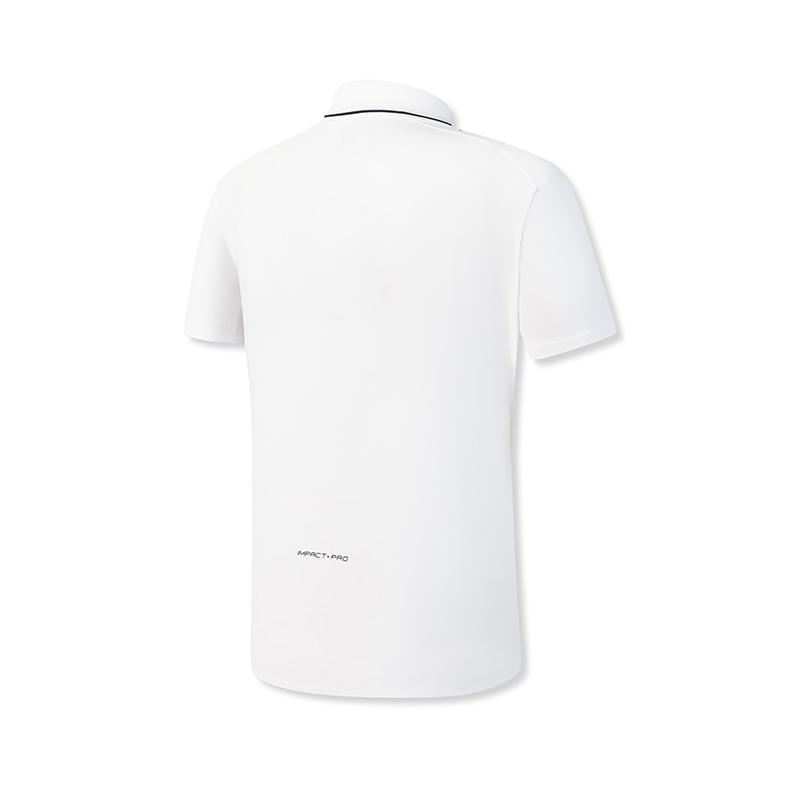 Fila Tennis Klassisch Mode Einfach Retro Sport Lässig Vielseitig Bequem Gestricktes Kurzarm-Polohemd Herren Oberteile Jade-Weiß A11M613101FWT