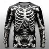Autumn New 3D Skeleton Skulls Print Long Sleeve T Shirt Horror Skull Graphic Long Sleeve Clothes Vintage Cool Mens Clothing Tops