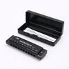 Premium 10 Hole Harmonica with Metal and ABS Resin Comb Ensures Bright and Crisp Notes Travel Musical Instrument