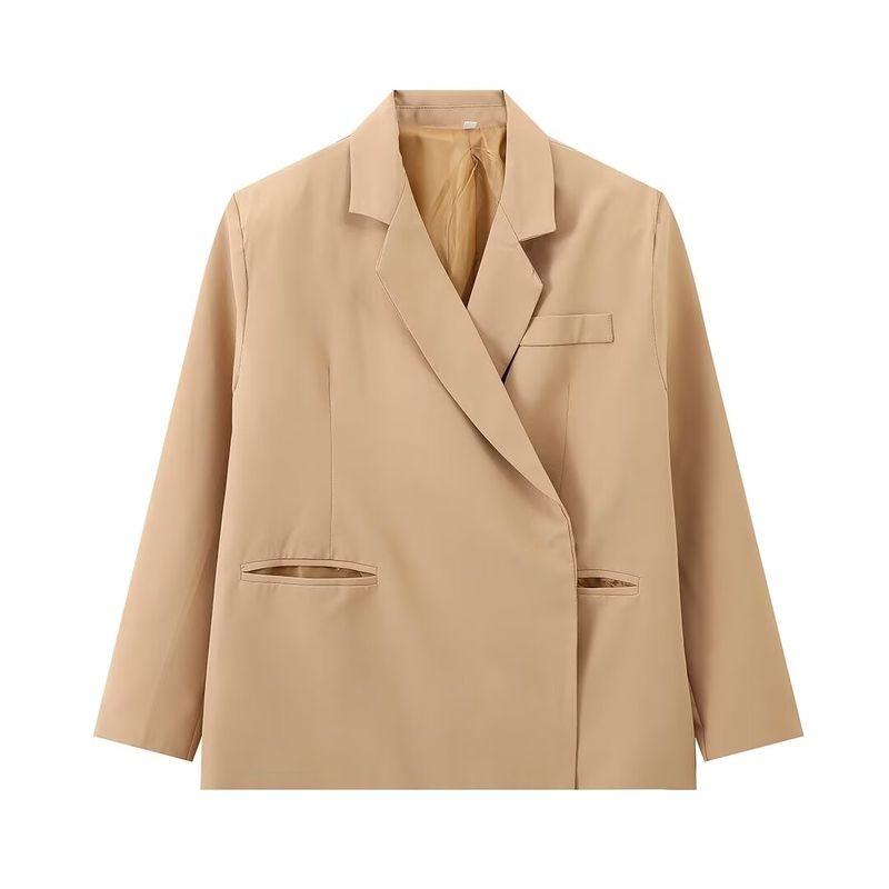 Kaslead New Arrival Women's Fashion Style Fashion Simple, Loose and Versatile Three-Color Suit Short Jacket