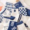 Sport Winter Cotton Hip Hop Cartoon Middle Tube Socks Couple Socks Women Hosiery Bear Socks
