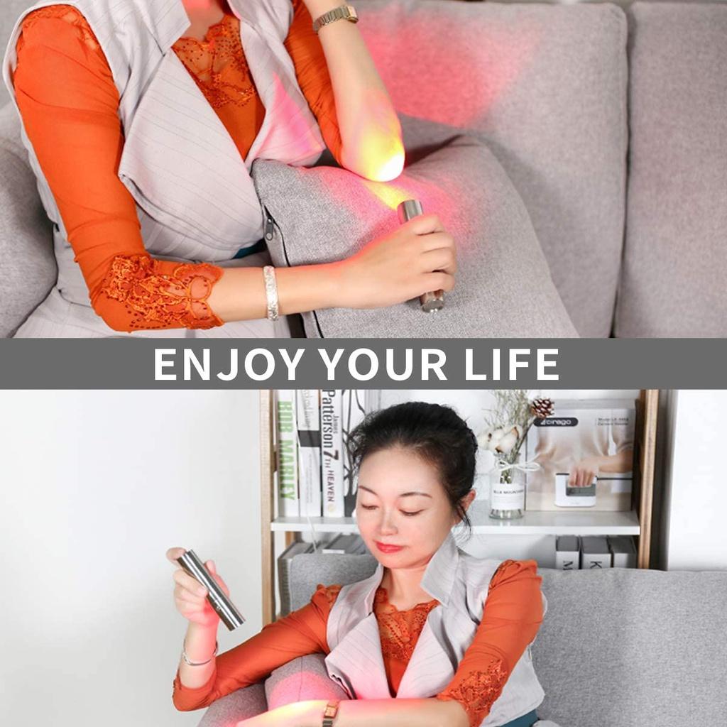 9W Portable Red Light Therapy LED Therapy Pen Infrared Soft Scar Wrinkle Removal Treatment Acne Laser Pen