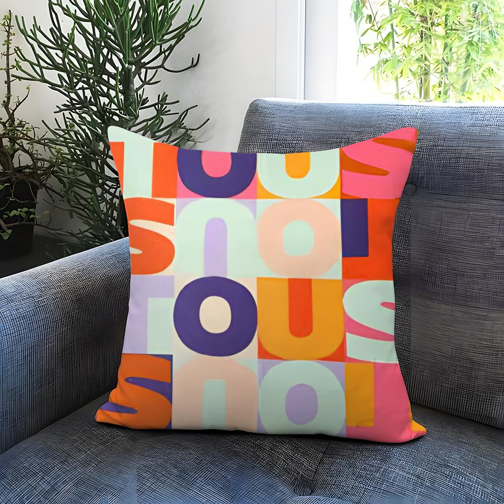 CRAFTED WITLOVE T-tousS Cushion Cover Comfortable Reversible Pillow Cover Ideal for Car Sofa Bedroom & Beyond