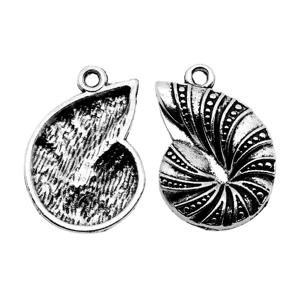 Shell Charms Multi Color Alloy Pendants For Beach Themed DIY Jewelry Accessories