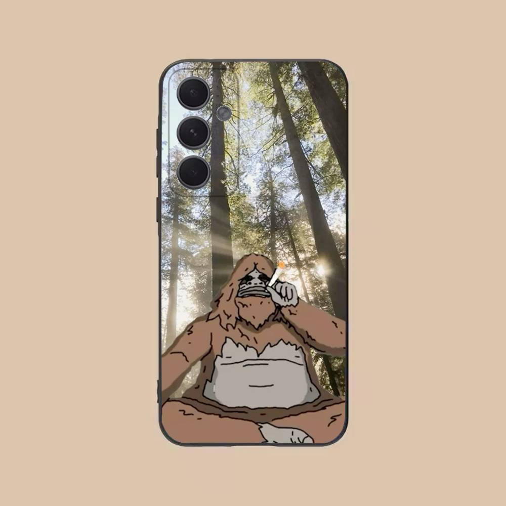 Sassy The Sasquatch Phone Case For Samsung S25,24,21,22,23,20,S30,Ultra,Plus,Fe,Lite,Note,5G Black Cover SamsungS30ULTRA5G