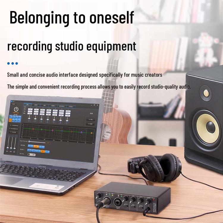 Professionelle 192KHz Soundkarte und OTG-Mischpult für Aufnahme und Musikproduktion