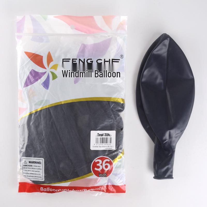 36-Inch Thickened Pinwheel Latex Balloon: Single Ground Burst for Birthday or Wedding