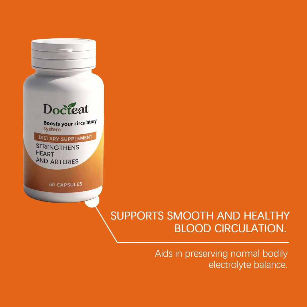 Docteat Heart & Circulation Support Supplement – 60 Capsules