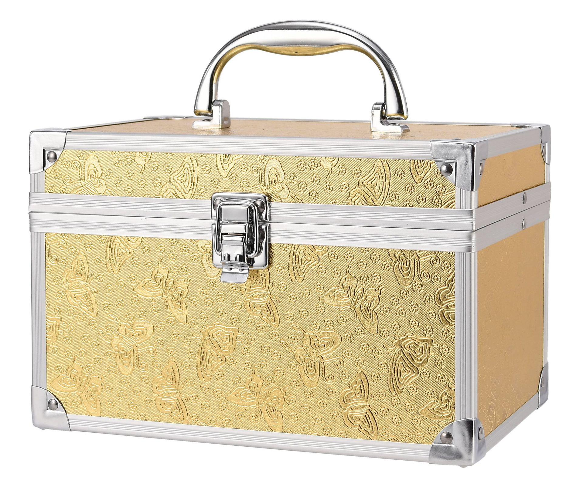 

Профессиональный алюминиевый кейс для макияжа и нейл-арта - Ящик для инструментов и место для хранения ножной ванночки